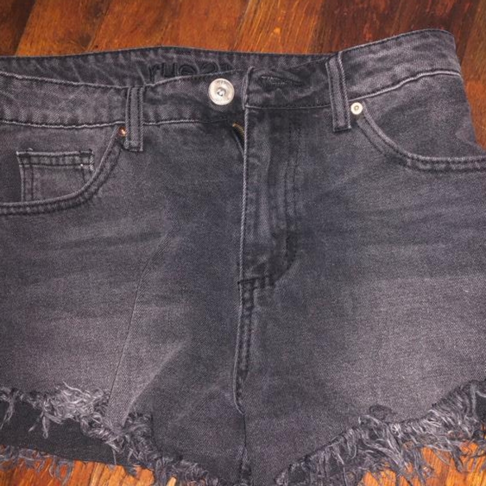 Women's Black Denim Shorts
